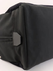 2004 Sports Line Wool Nylon Combination Logo Boston Bag, Black