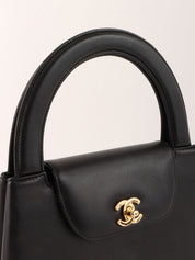 1998年頃製 CCターンロックハンドバッグ ブラック