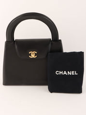 1998年頃製 CCターンロックハンドバッグ ブラック