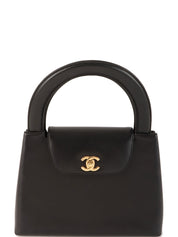 1998年頃製　CCターンロックハンドバッグ　ブラック