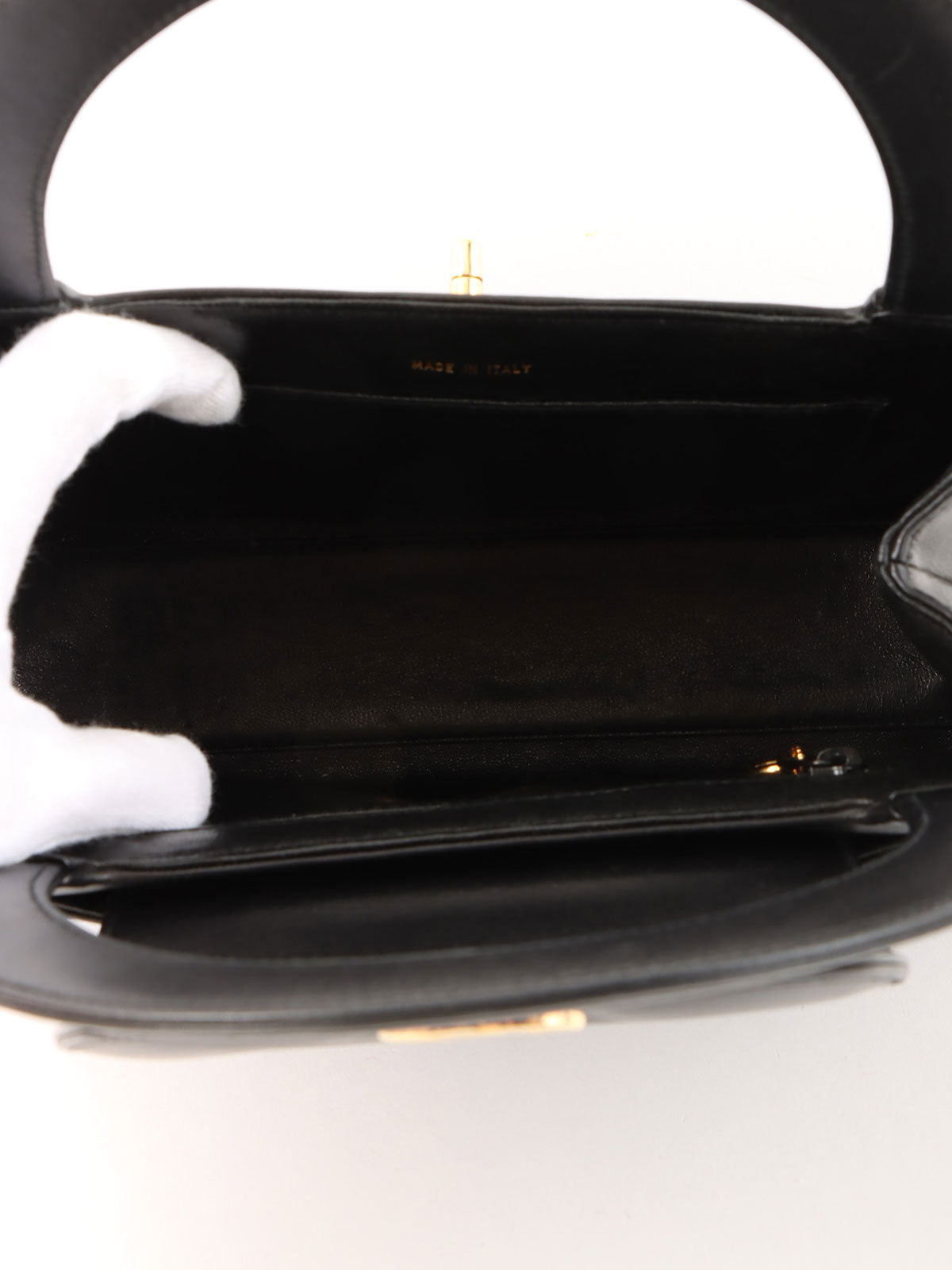 1998年頃製 CCターンロックハンドバッグ ブラック