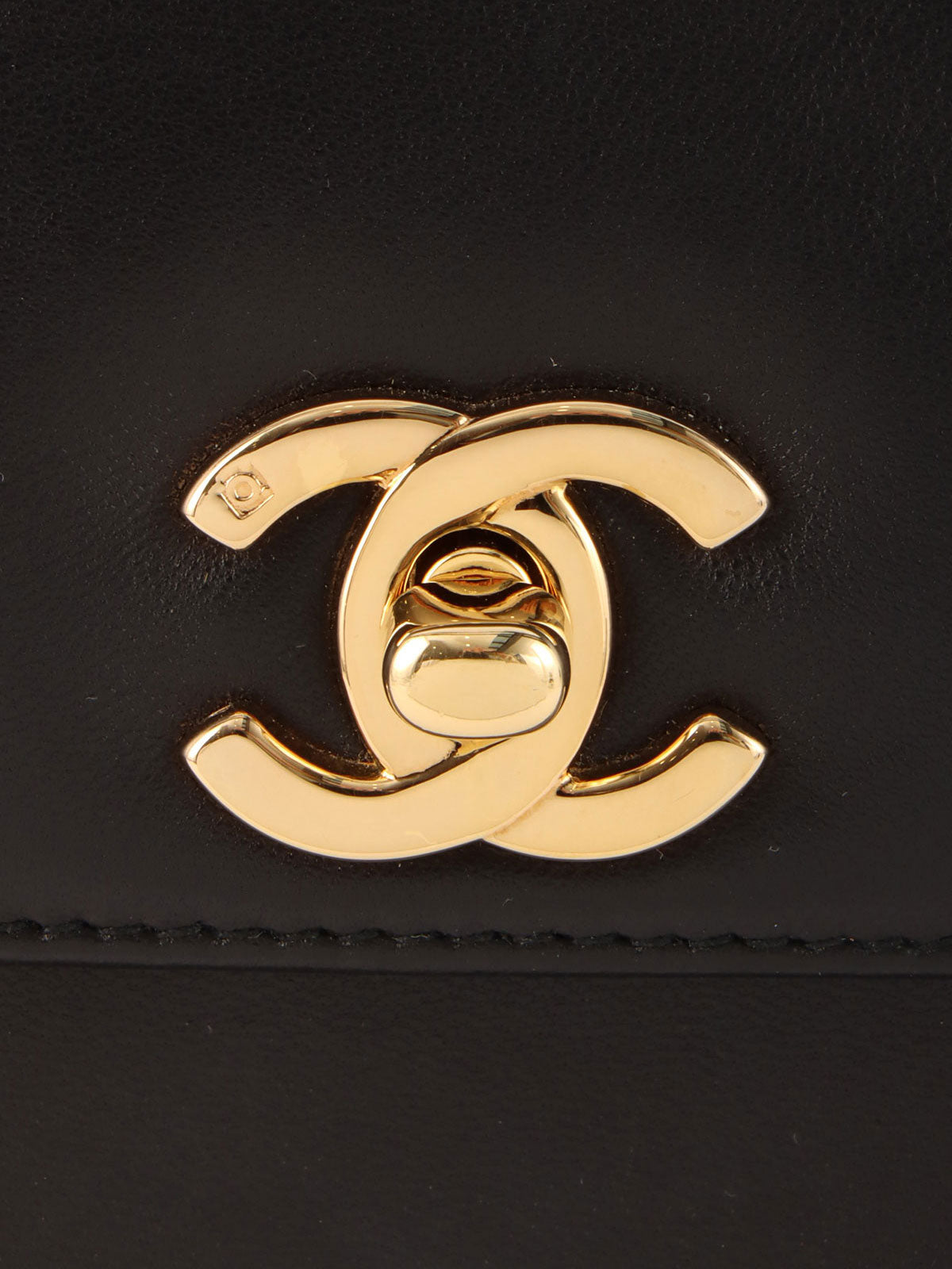 1998年頃製 CCターンロックハンドバッグ ブラック