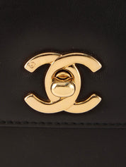 1998年頃製 CCターンロックハンドバッグ ブラック