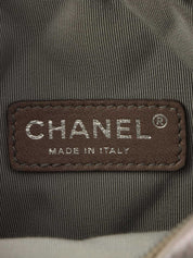 2008 CC Mark Stitch Mini Chain Shoulder Bag in Silver