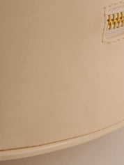 1995年頃製 パテントラウンドCCマークバニティバッグ ベージュ/ブラック