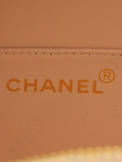 1995年頃製 パテントラウンドCCマークバニティバッグ ベージュ/ブラック