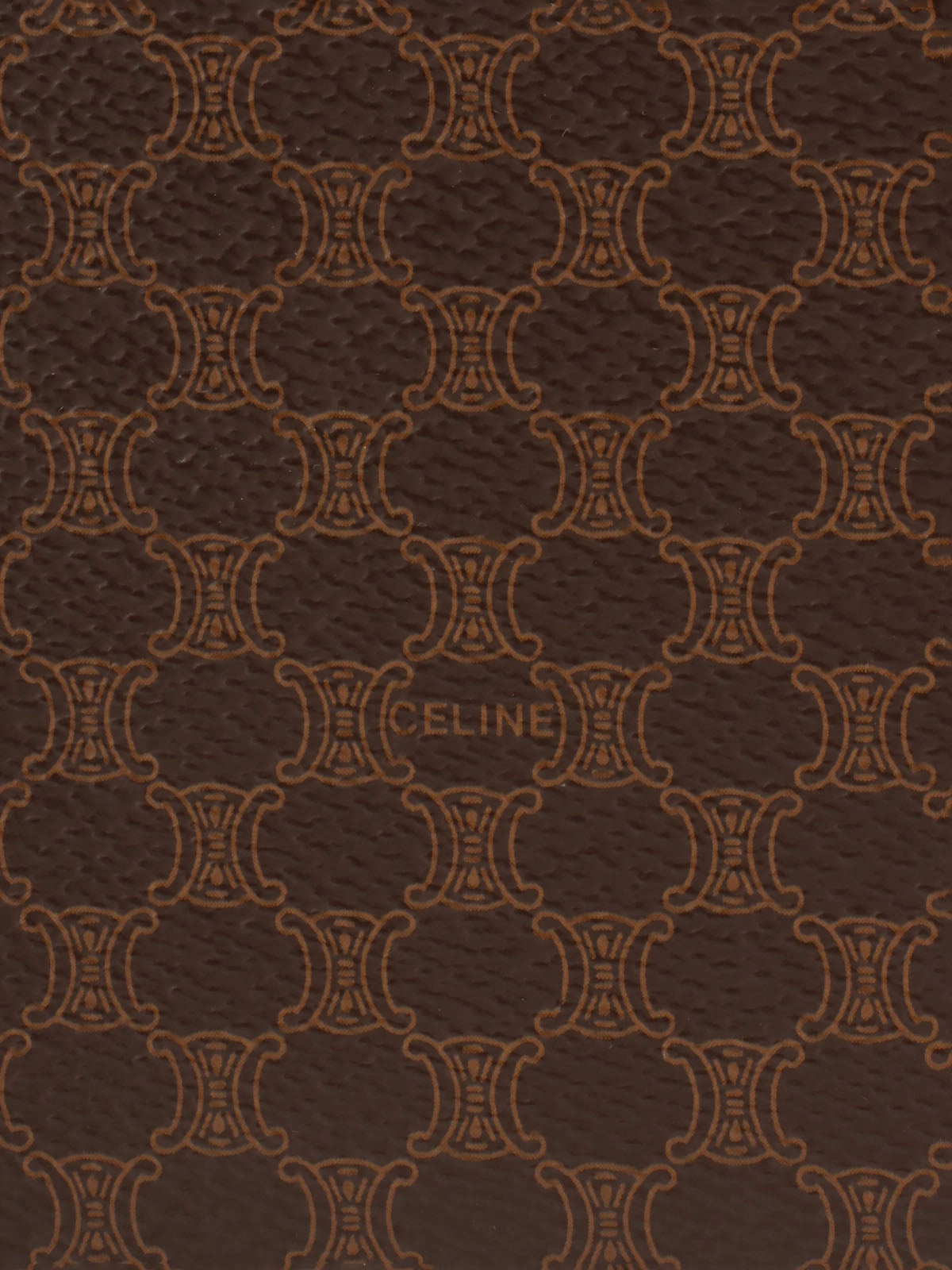 マカダムパターンロゴエンボス2wayバッグ　ブラウン