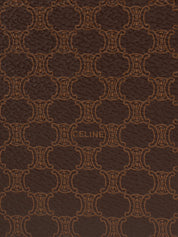 マカダムパターンロゴエンボス2wayバッグ　ブラウン