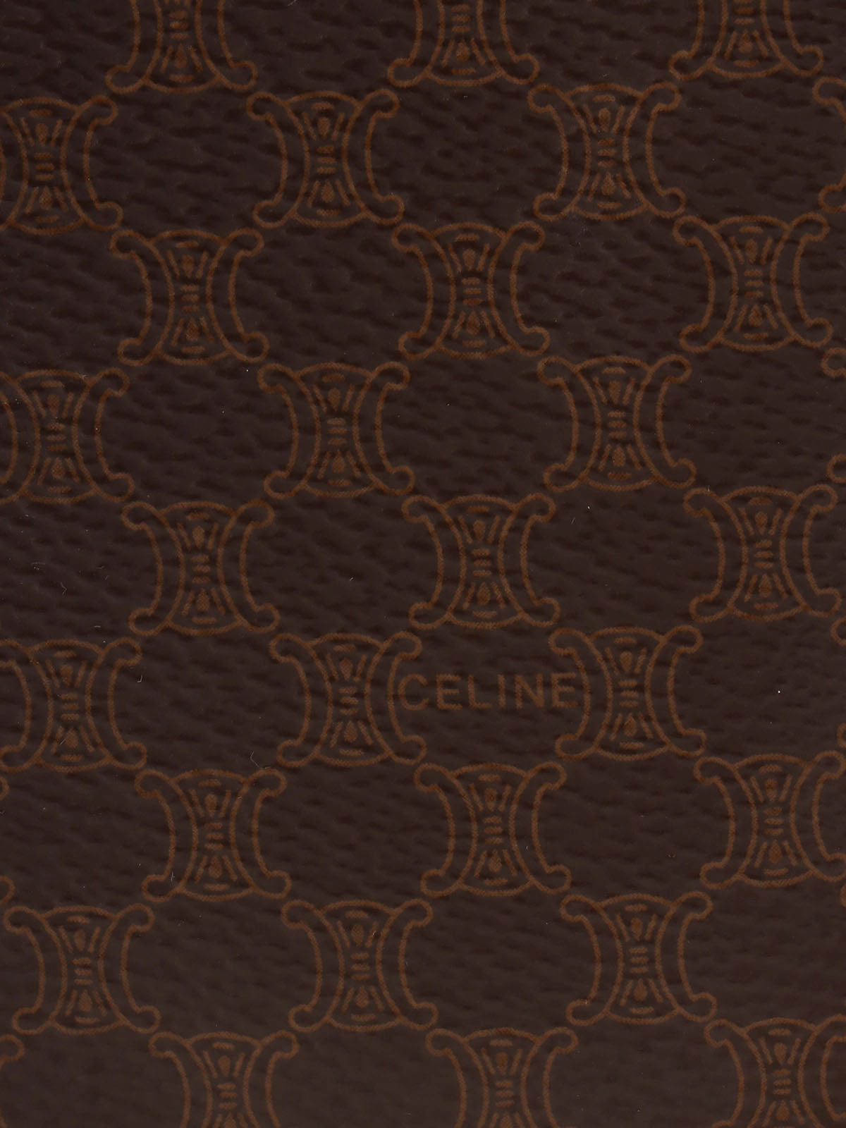 マカダムパターンロゴプレートショルダーバッグ ブラウン