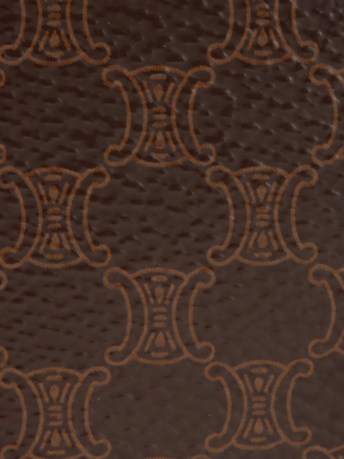 マカダムパターンロゴプレートショルダーバッグ ブラウン