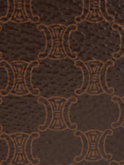 マカダムパターンロゴプレートショルダーバッグ ブラウン