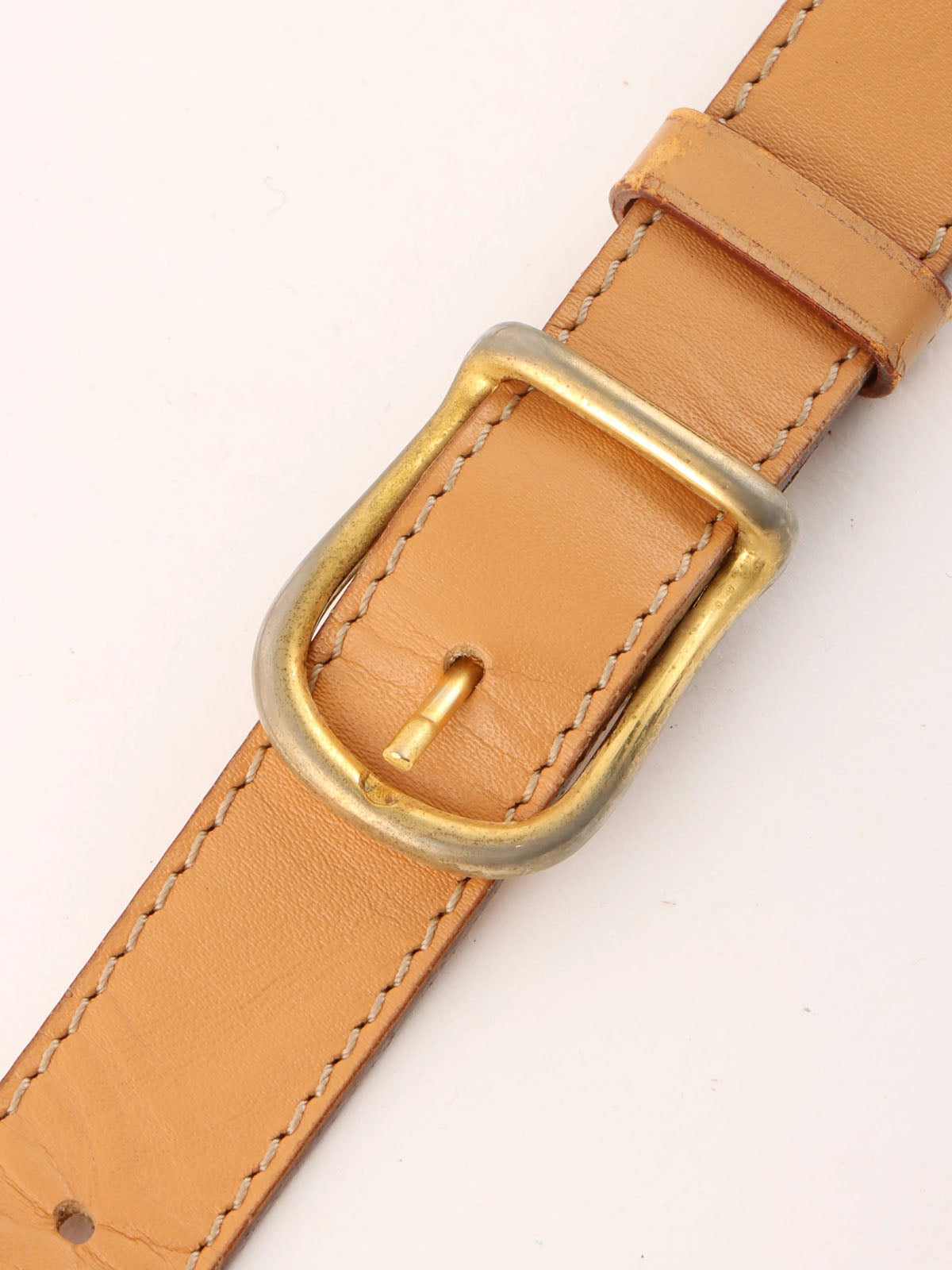 Macadam Pattern Logo Plate Shoulder Bag Brown