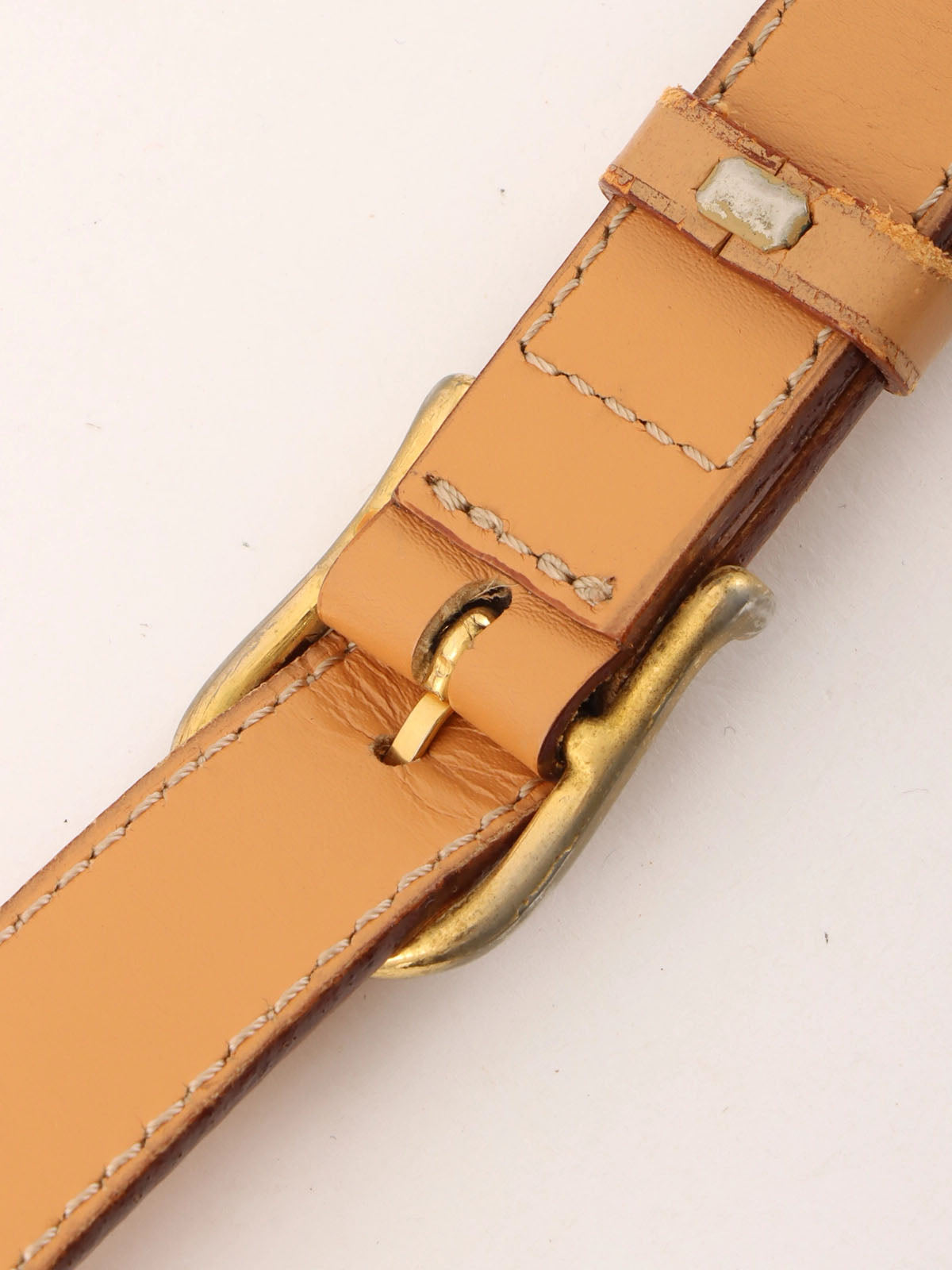 Macadam Pattern Logo Plate Shoulder Bag Brown