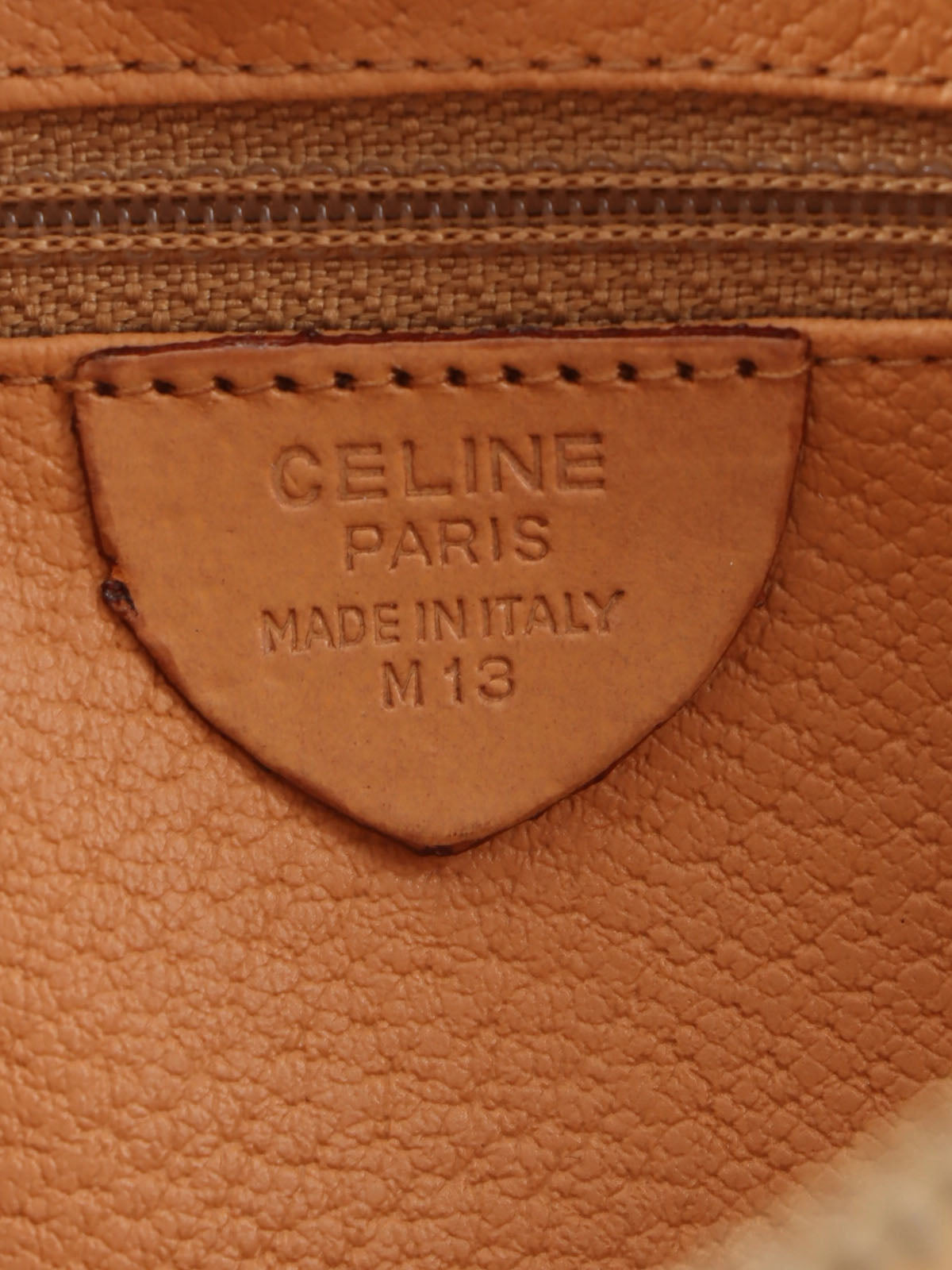 Macadam Pattern Logo Plate Shoulder Bag Brown