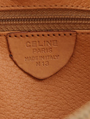 Macadam Pattern Logo Plate Shoulder Bag Brown