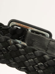 エスパドリーユウェッジソールサンダル ブラック