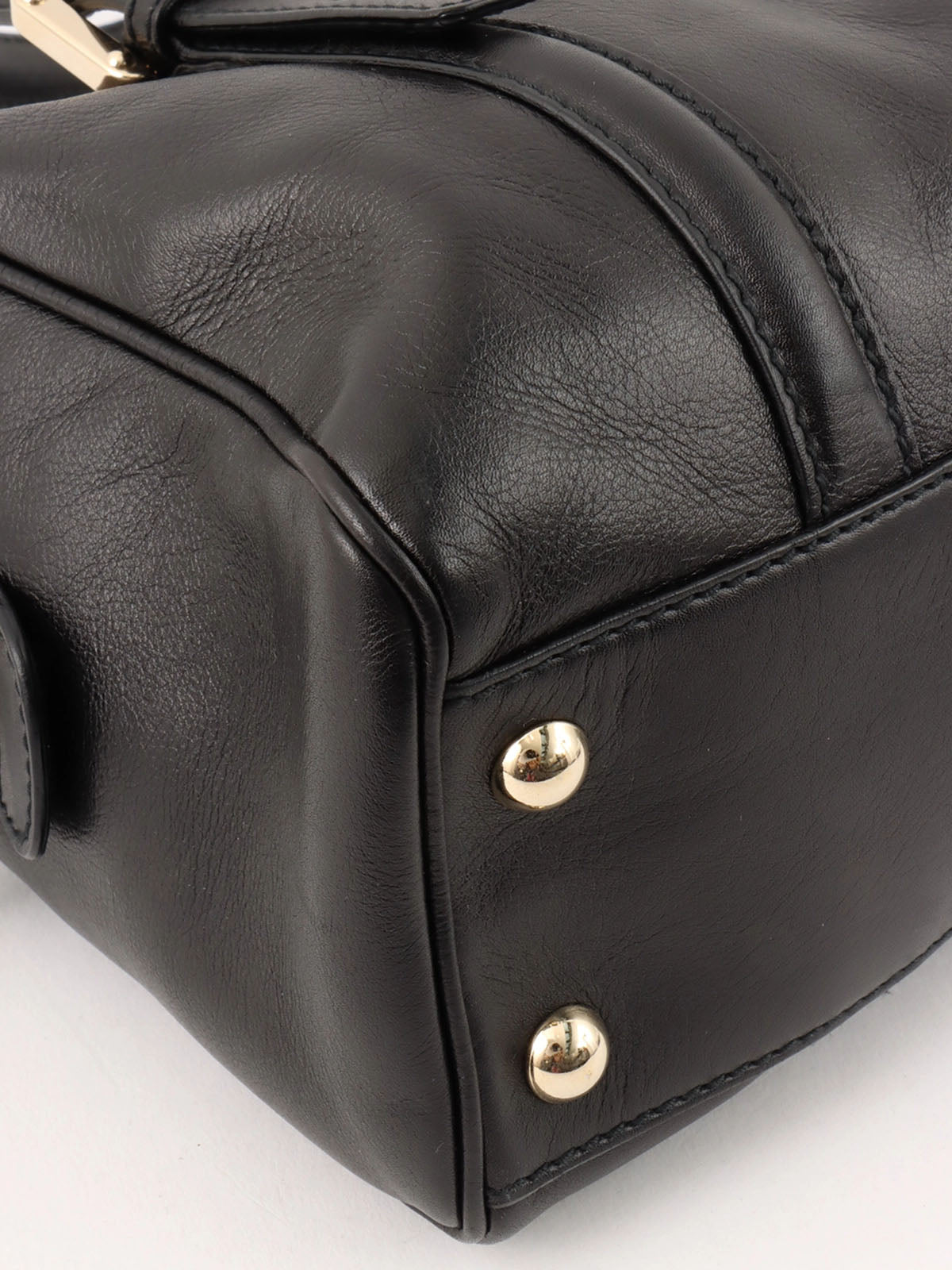 双G扣手提包 黑色