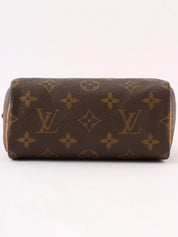 2008 帆布 Monogram Mini Speedy 定制棕色