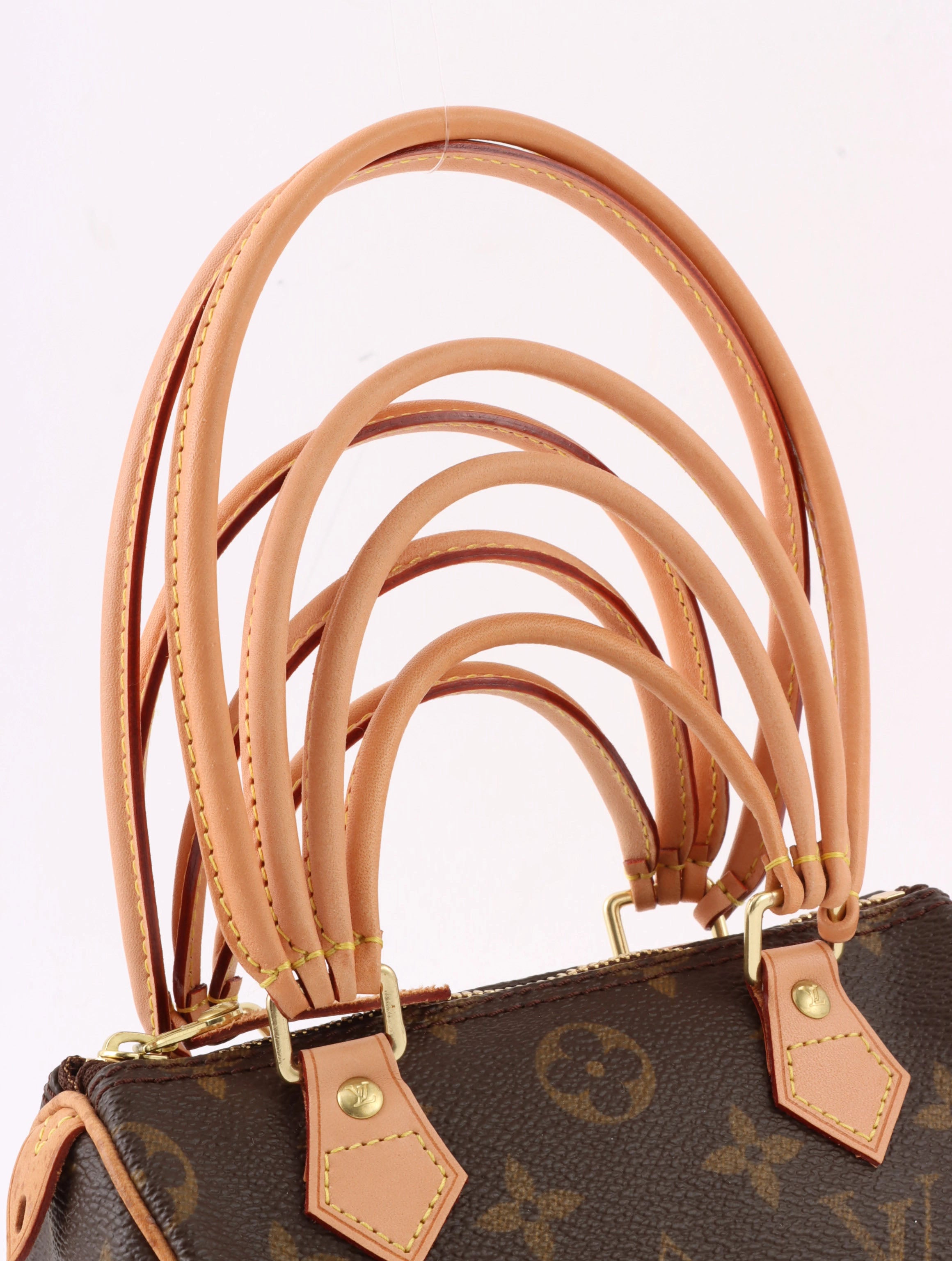 2008年製 キャンバスモノグラムミニスピーディカスタマイズ ブラウン