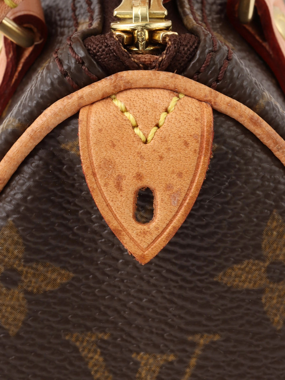 2008年製 キャンバスモノグラムミニスピーディカスタマイズ ブラウン