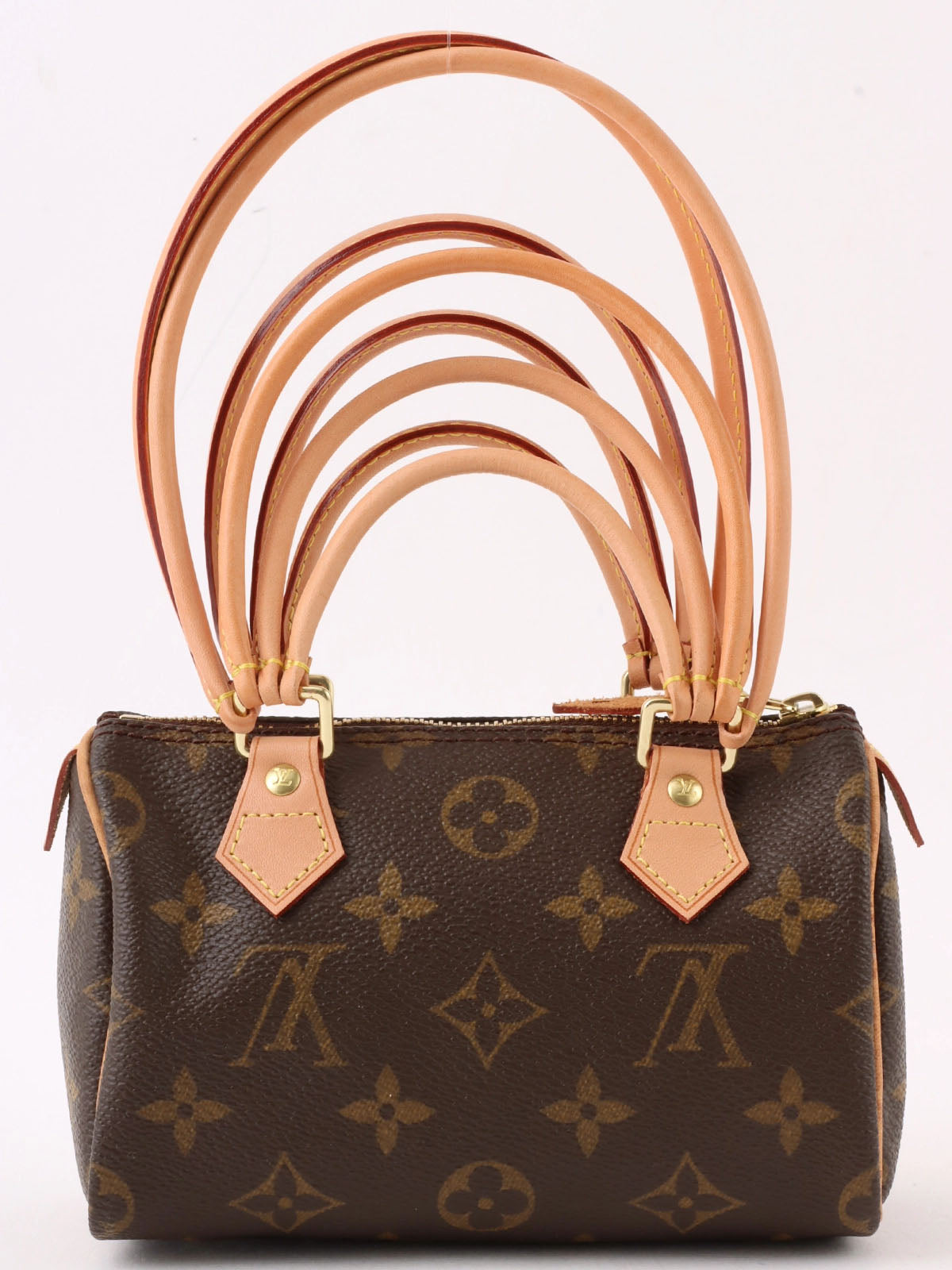 2008年製 キャンバスモノグラムミニスピーディカスタマイズ ブラウン