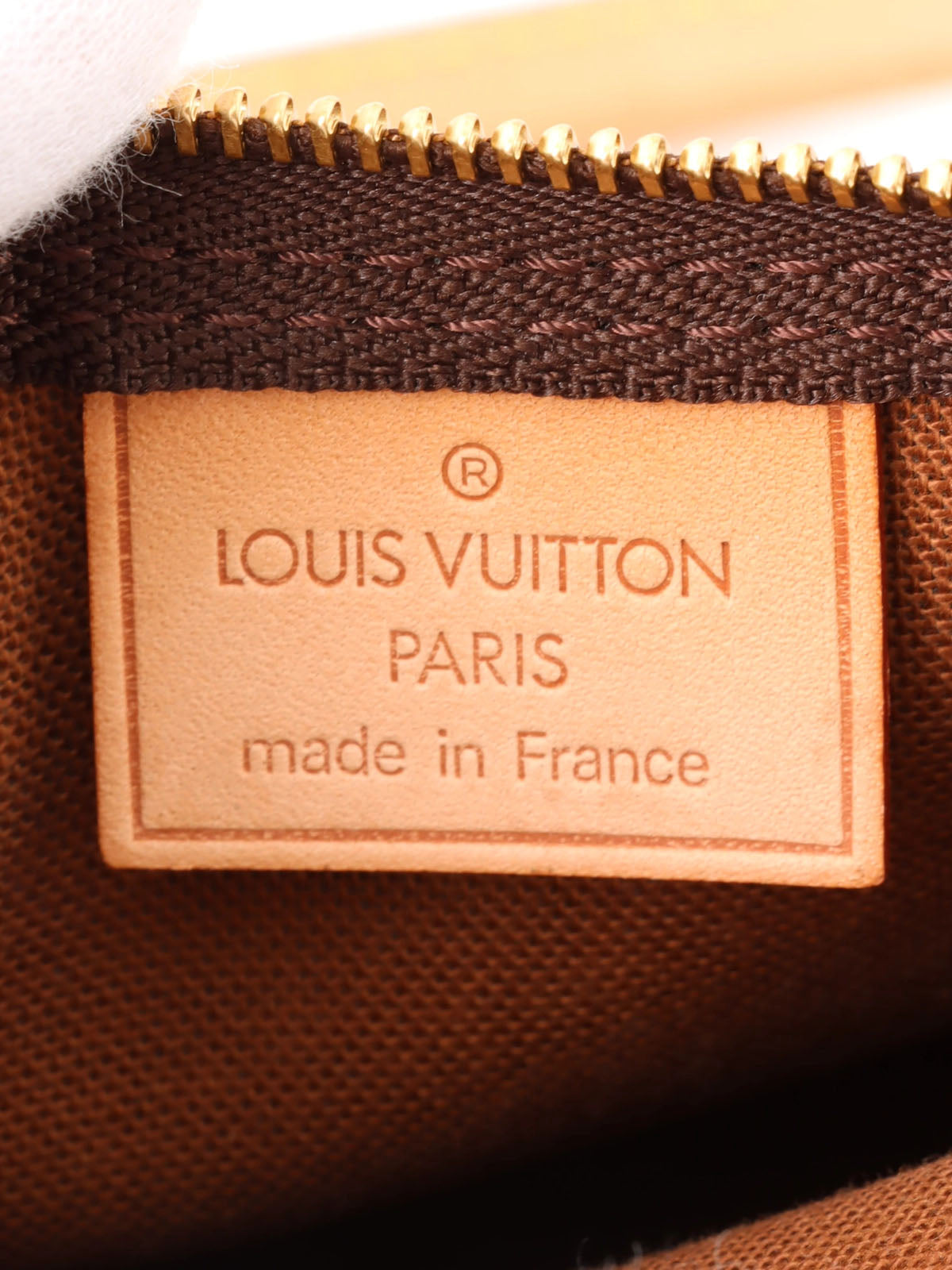 2008年製 キャンバスモノグラムミニスピーディカスタマイズ ブラウン