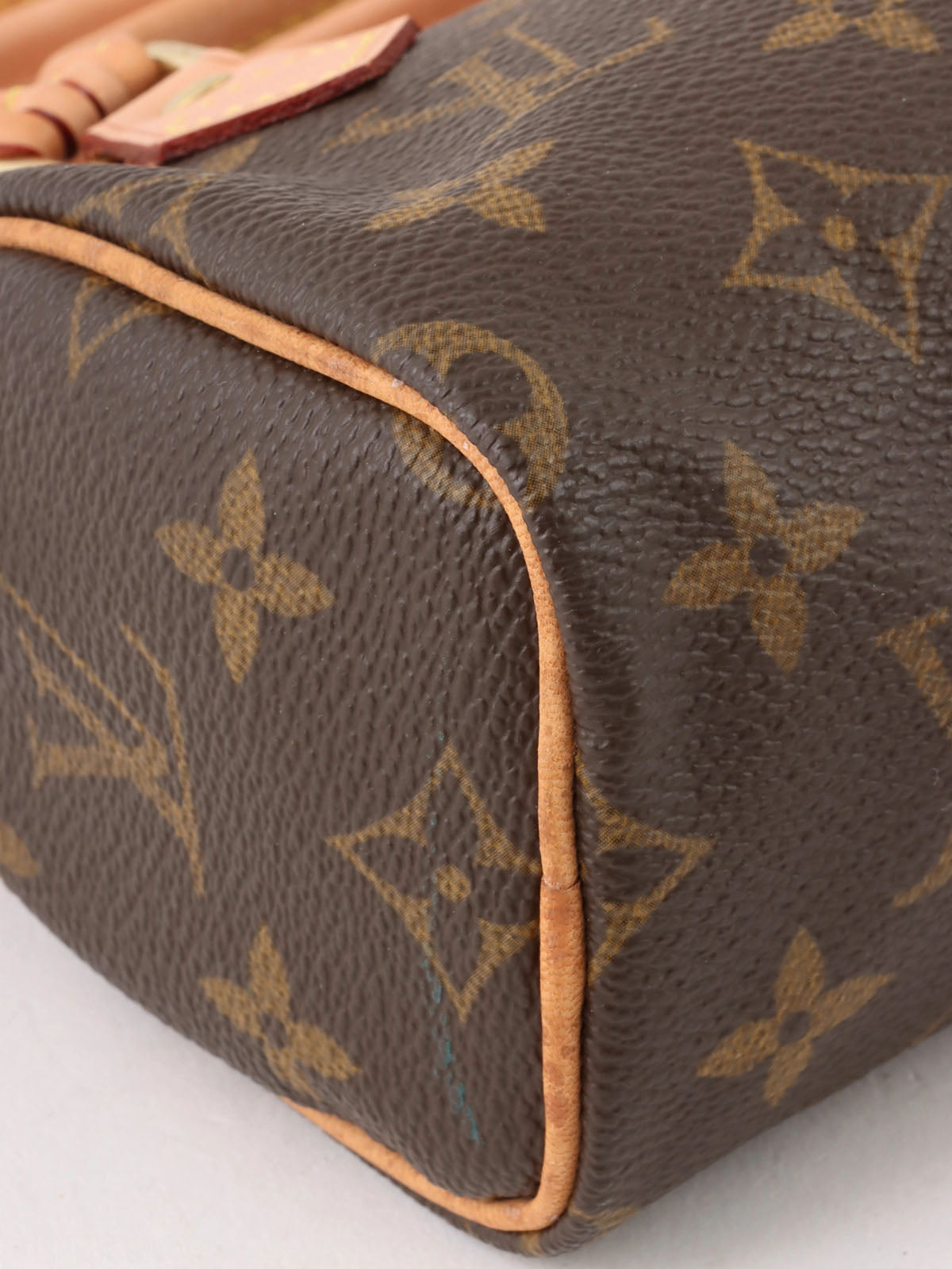 2008年製 キャンバスモノグラムミニスピーディカスタマイズ ブラウン