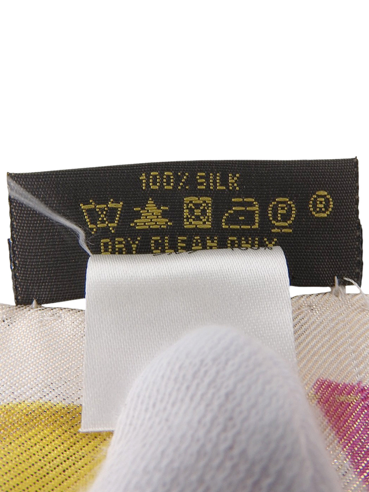 Multi-motif scarf in baby pink/multi