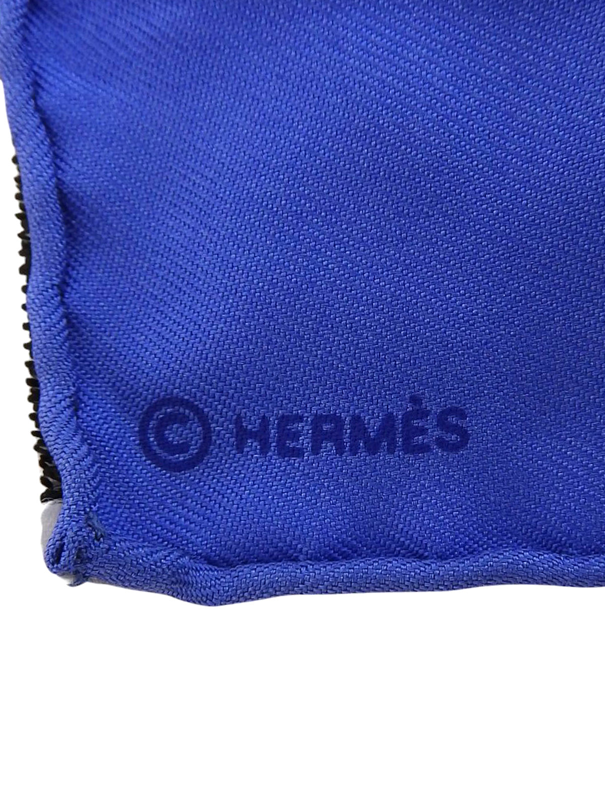 Carré 90 Claude Viallat Pattern Scarf Blue/Yellow