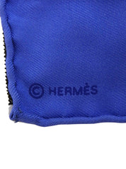 Carré 90 Claude Viallat Pattern Scarf Blue/Yellow