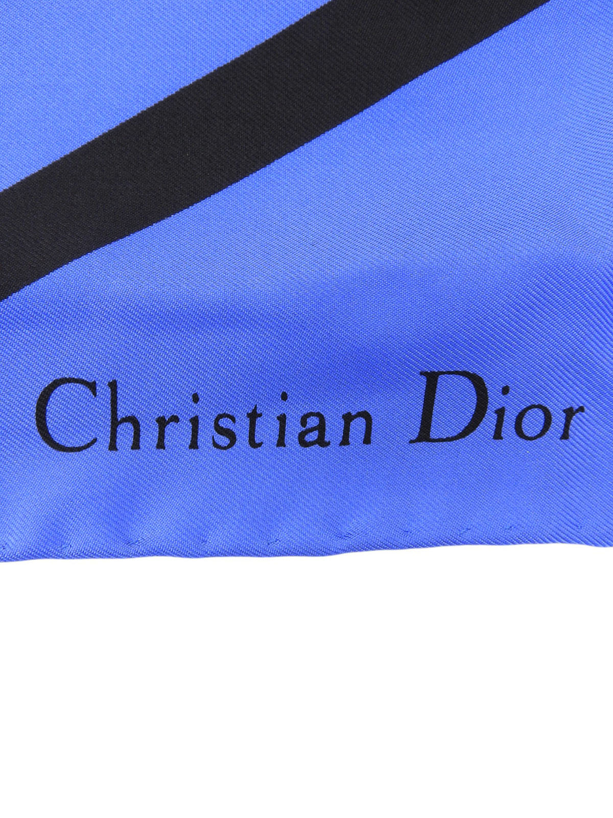 蝴蝶图案丝巾 粉色/蓝色