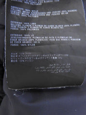 ウールナイロンコンビロゴジップアップダウンベスト ネイビー