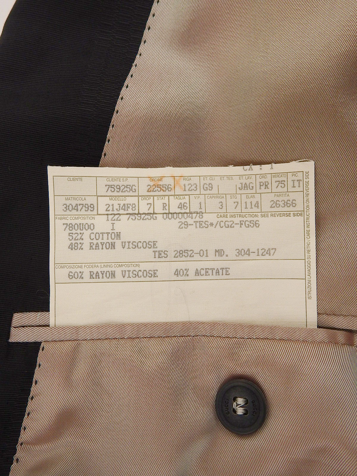 ダブルブレストジャケット ブラック