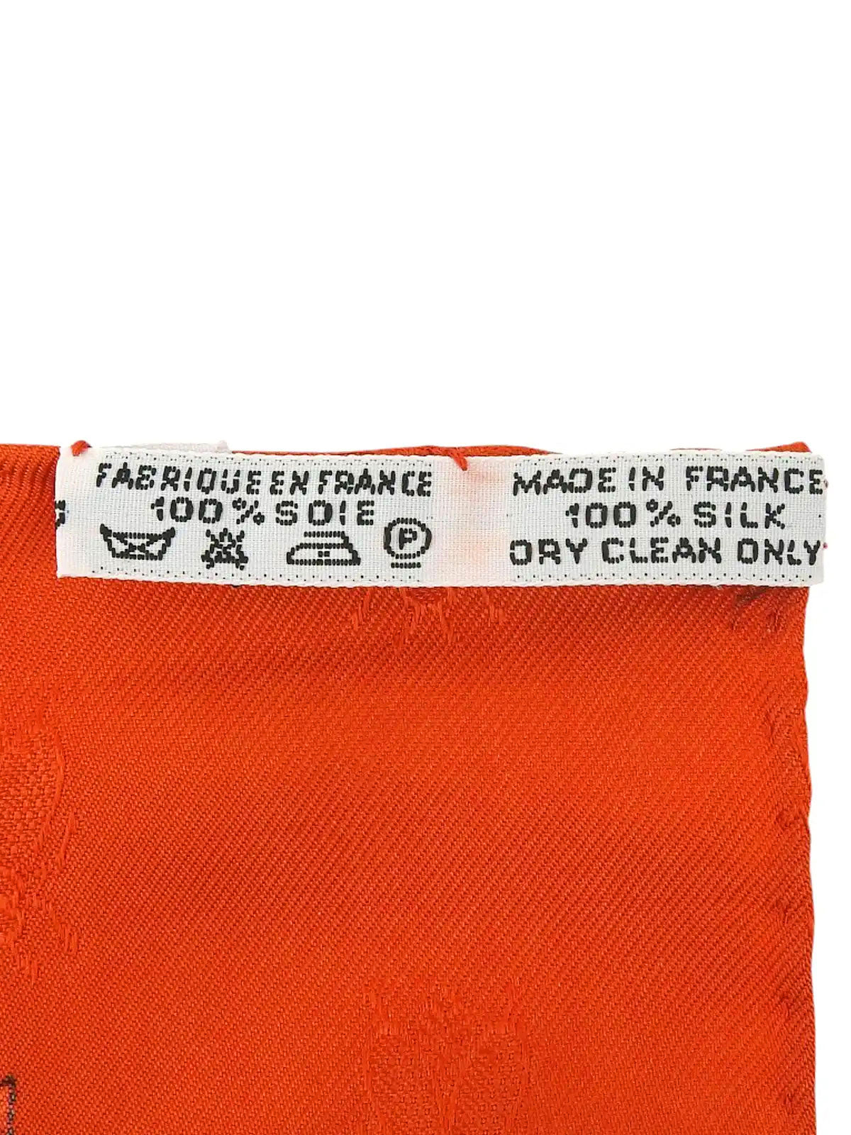 Carré 90 Napoleon Pattern Scarf Orange/Multi