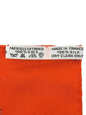 Carré 90 Napoleon Pattern Scarf Orange/Multi