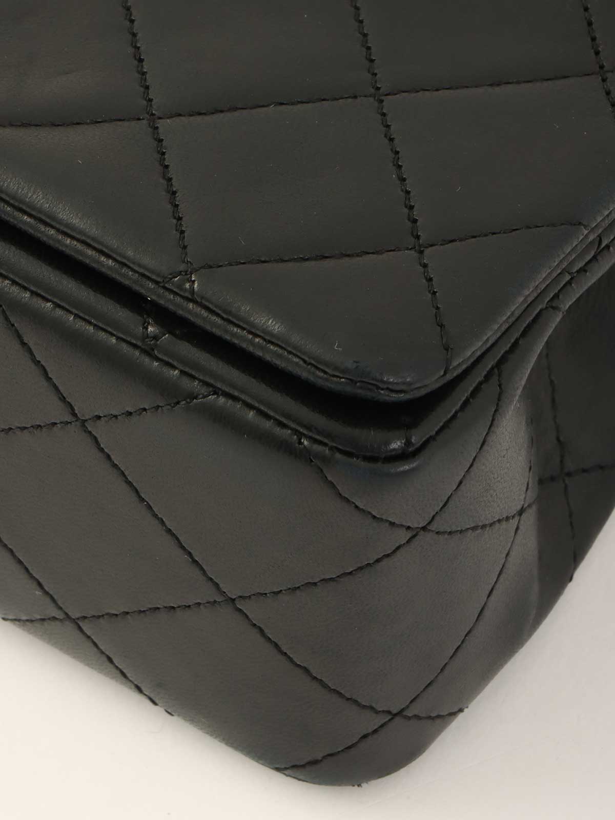 1990年頃製　ラムスキンフルフラップチェーンバッグ　ミニ