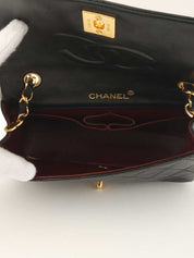 1990年頃製　ラムスキンフルフラップチェーンバッグ　ミニ