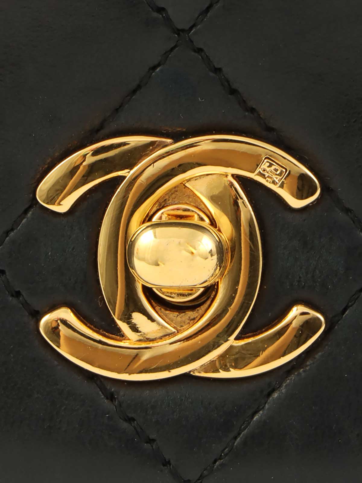 1990年頃製　ラムスキンフルフラップチェーンバッグ　ミニ