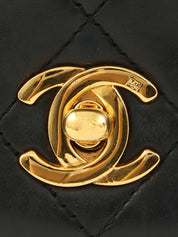 1990年頃製　ラムスキンフルフラップチェーンバッグ　ミニ