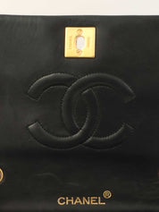 1990年頃製　ラムスキンフルフラップチェーンバッグ　ミニ