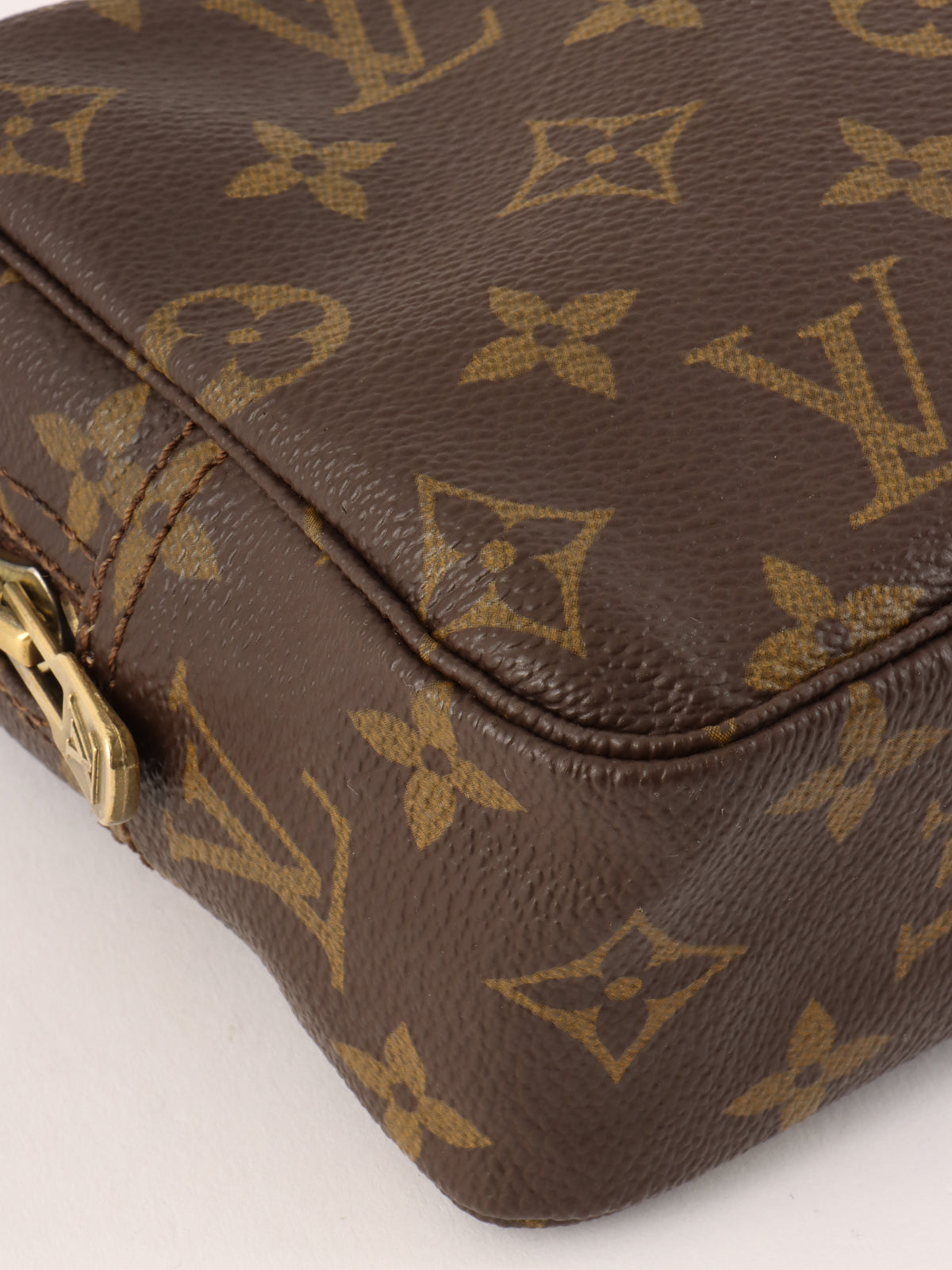 1984年製 キャンバスモノグラムトゥルーストワレット18 ブラウン