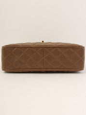 1995年頃製 キャビアスキンCCターンロックチェーンショルダーバッグ ブラウン