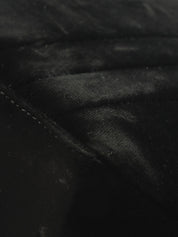 1995年頃製 ベルベットマドモアゼルステッチCCターンロックチェーンハンドバッグ ブラック