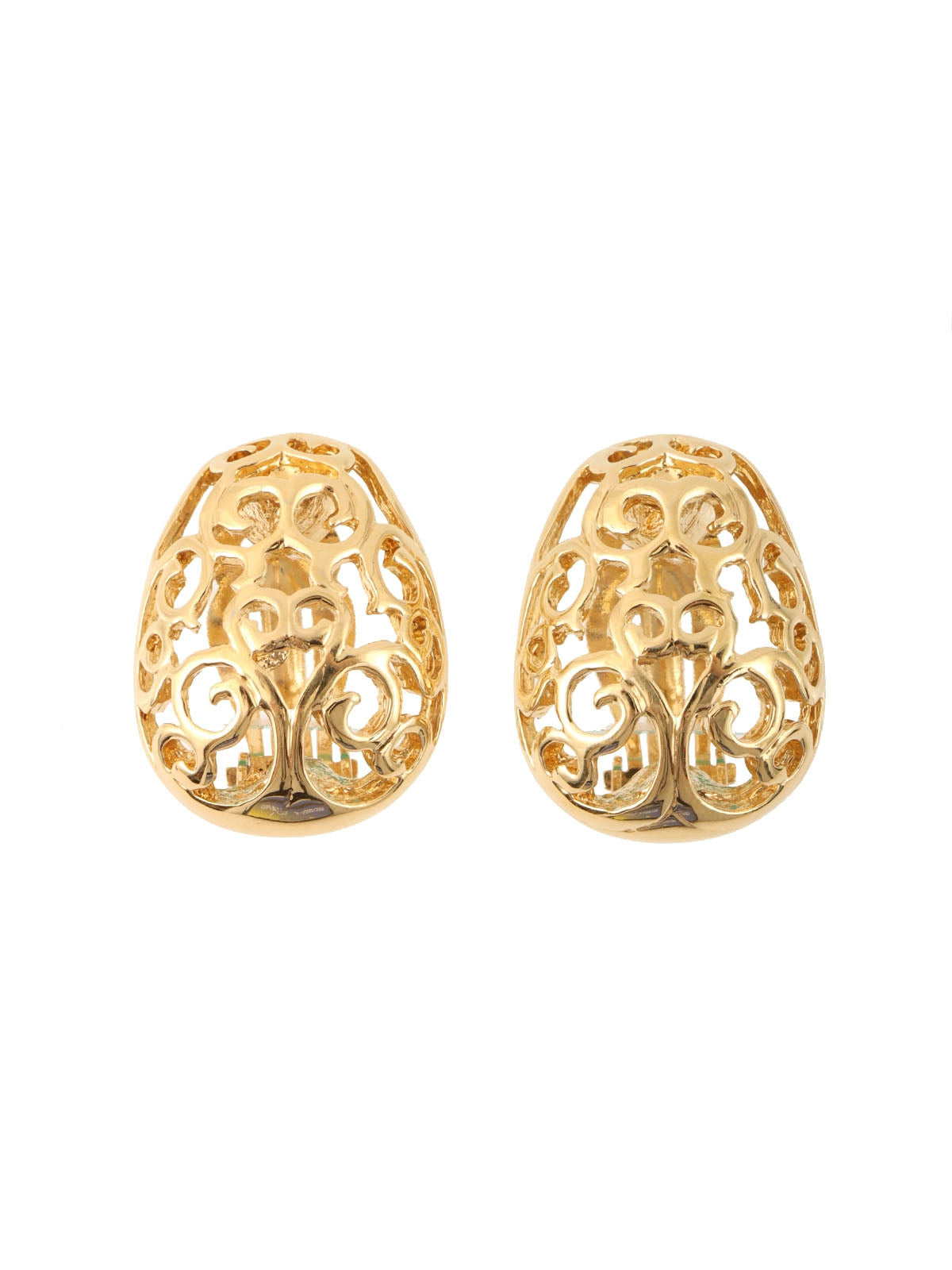 镂空设计耳环（金色）