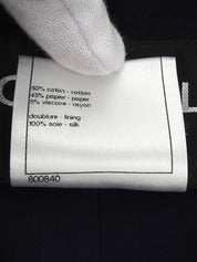 ツイードCCマークステッチジャケット ネイビー