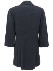 ツイードCCマークステッチジャケット ネイビー