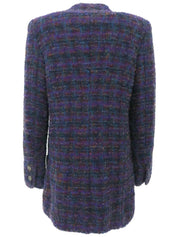 1997 CC Mark Button Tweed Jacket Purple/Multi