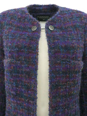 1997 CC Mark Button Tweed Jacket Purple/Multi