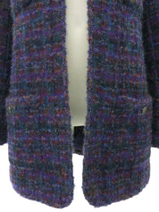 1997 CC Mark Button Tweed Jacket Purple/Multi