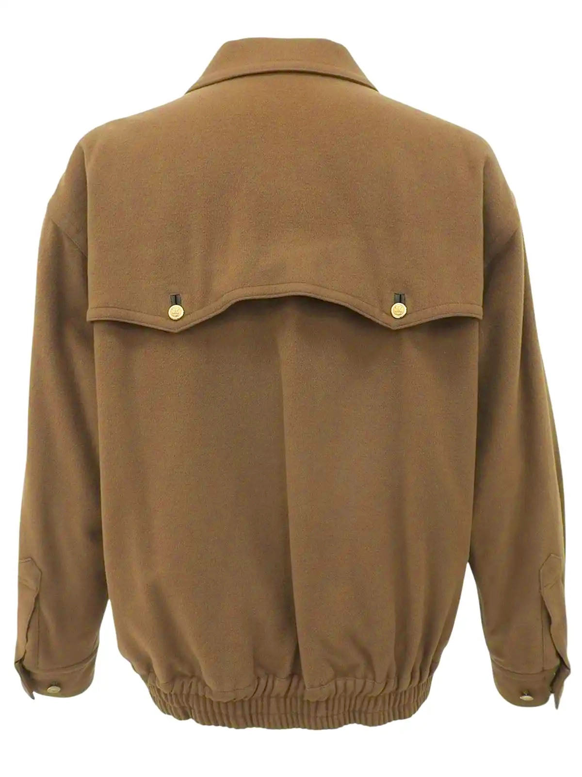 Logo Emblem Patch Blouson Brown